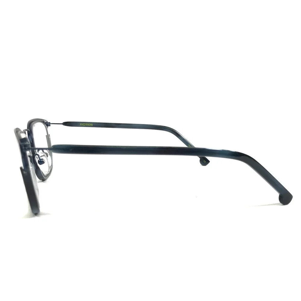 Fiction Eyeglasses Frames POST BLWV Matte Blue Square Full Rim 51-20-140